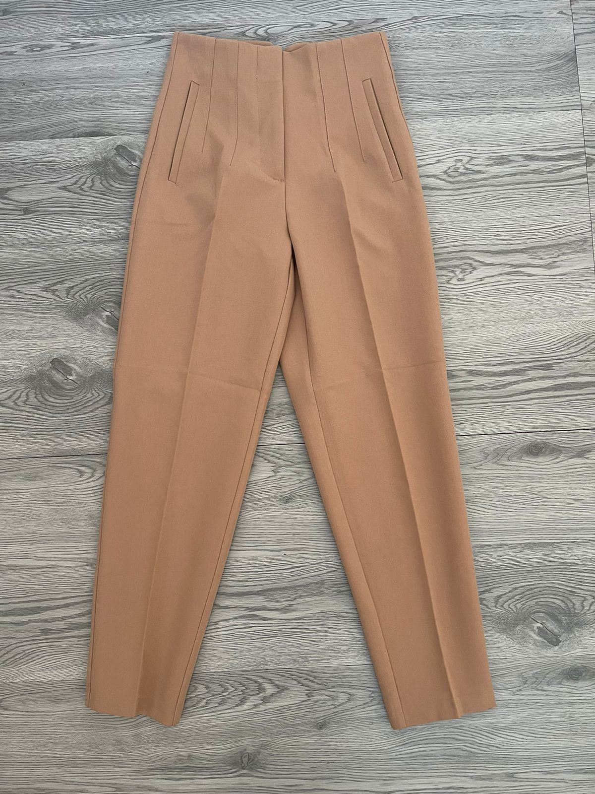 High Waist Pant – Dark Beige