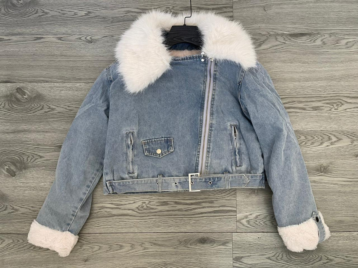 Jacket Jeans With Fur On The Inside 2