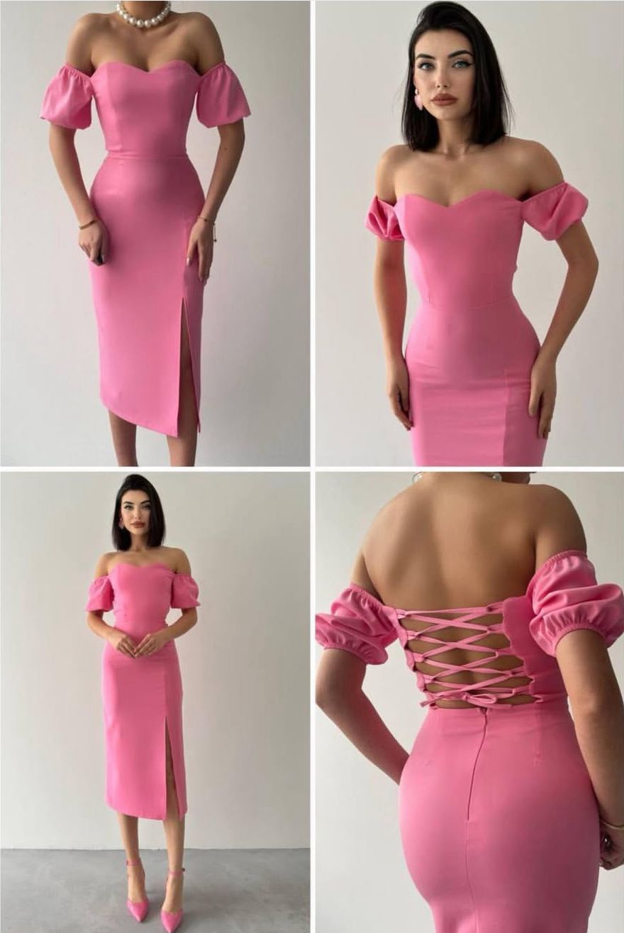 Open Back Pink Dress