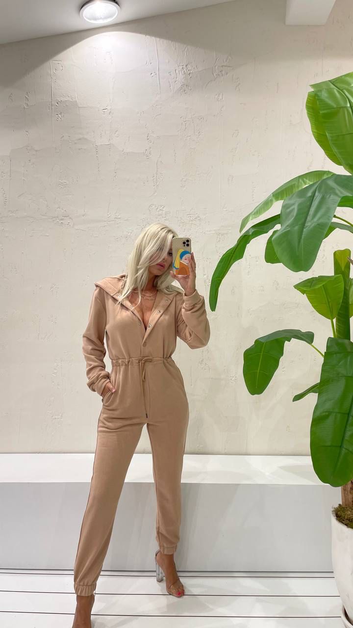 Beige Jumpsuit