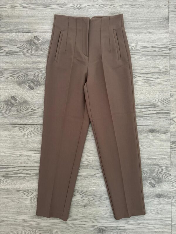 High Waist Pant – brown 2