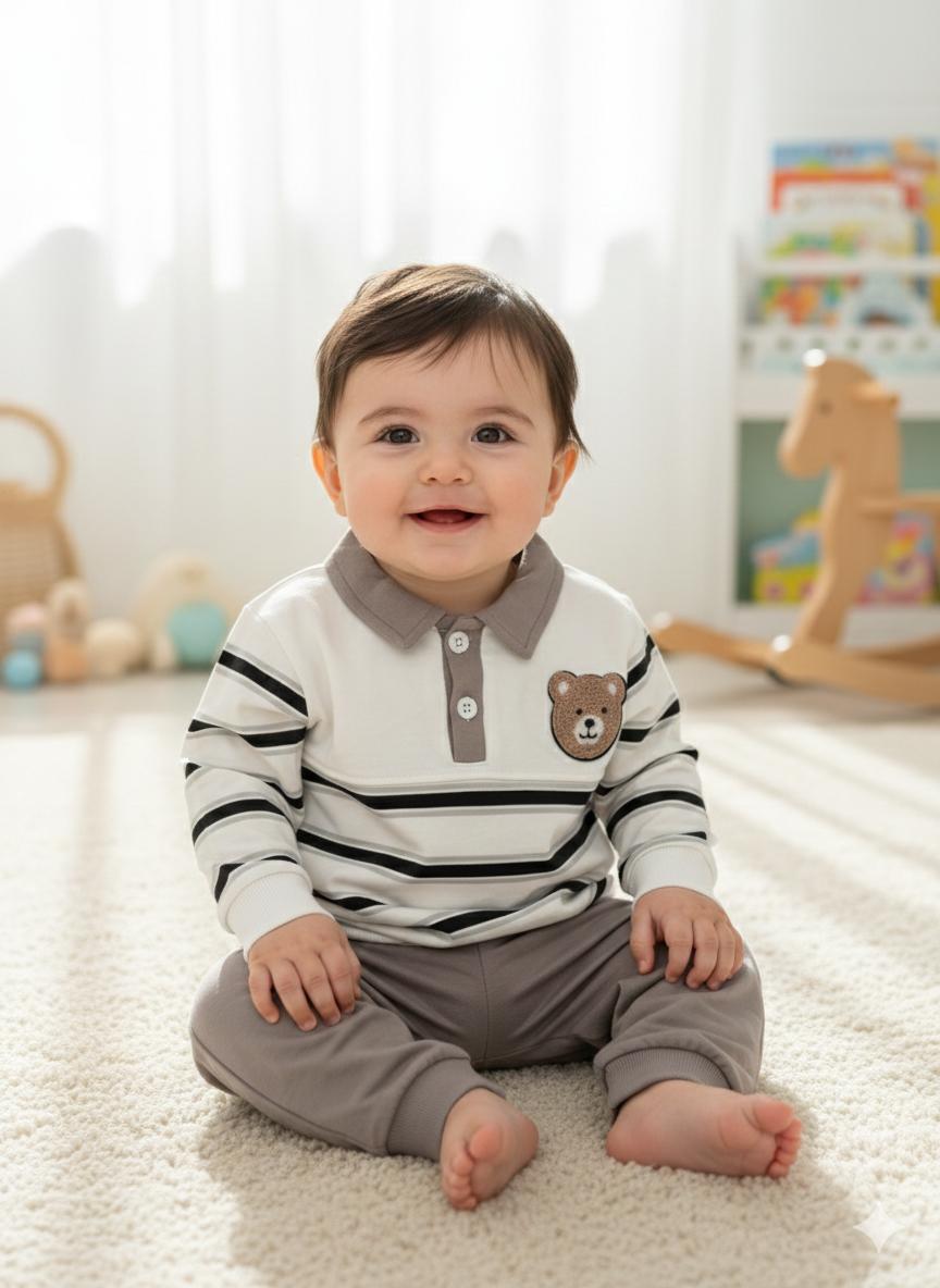 Striped Elegant Bear Set