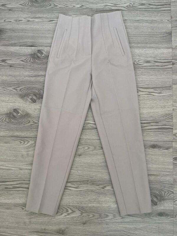 High Waist Pant – Grayish Beige